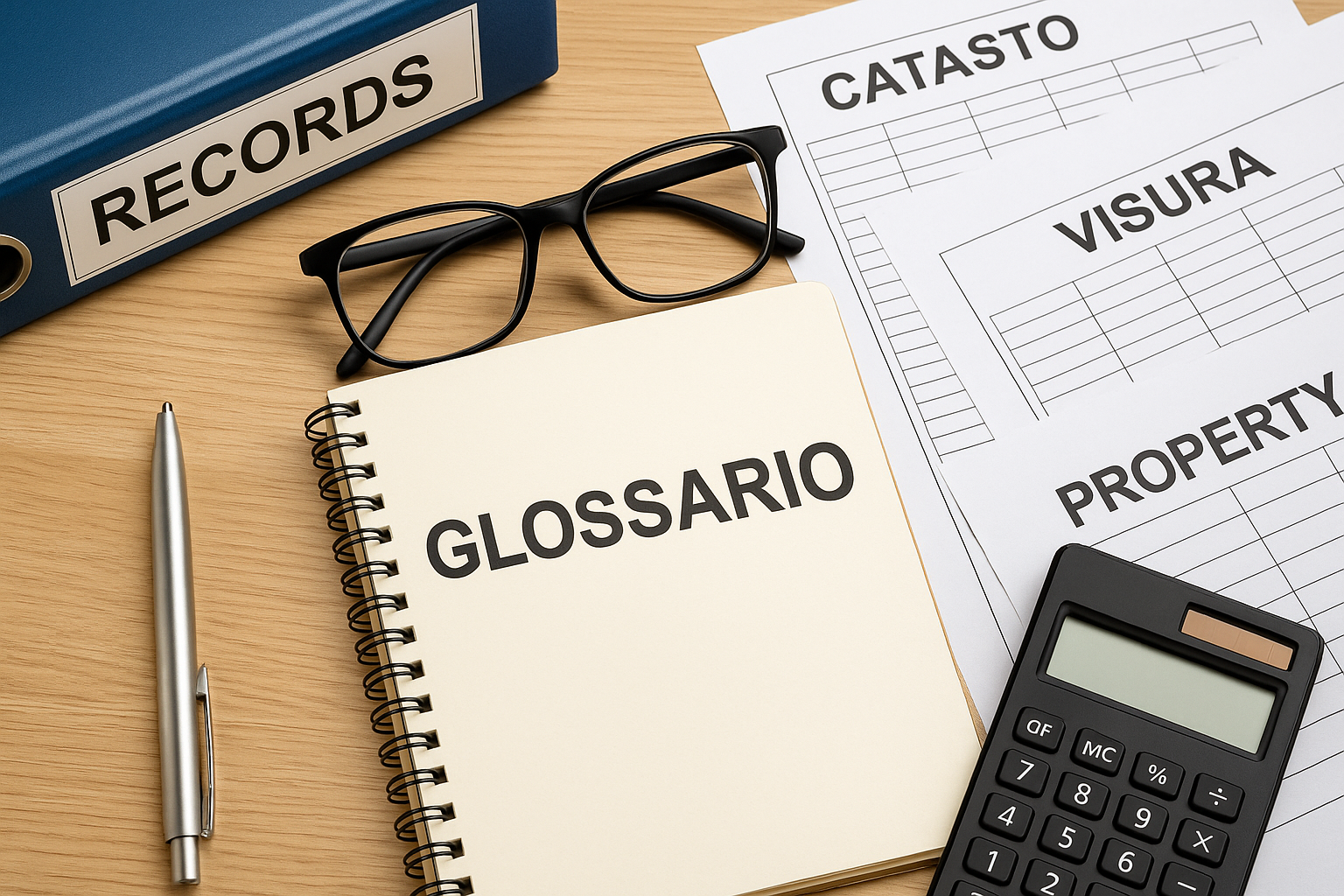 Glossario dei principali termini delle visure