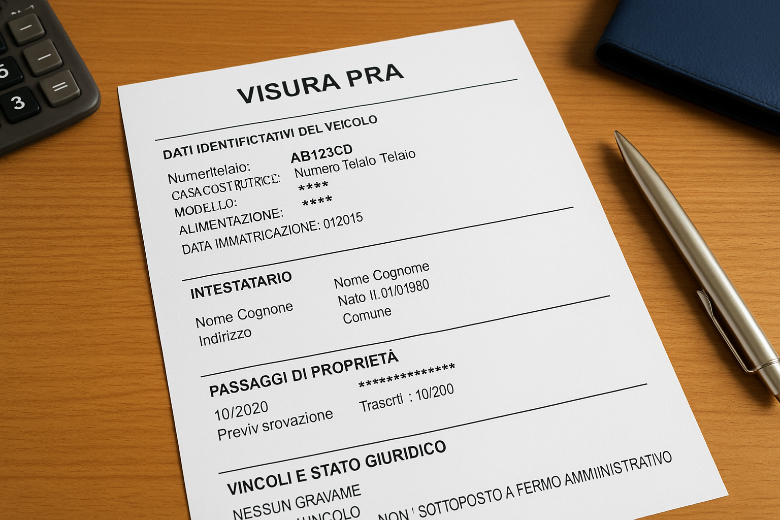 come leggere una visura pra