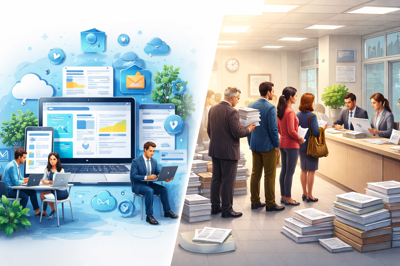 servizi digitali pratiche tradizionali